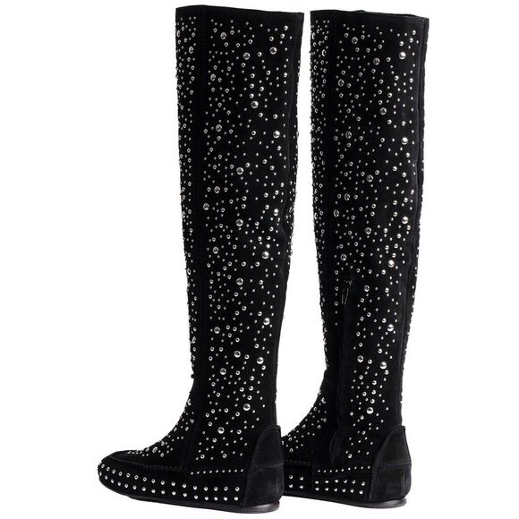 Zadig & Voltaire Santa High Dream Leather Boot - Picture 2 of 3